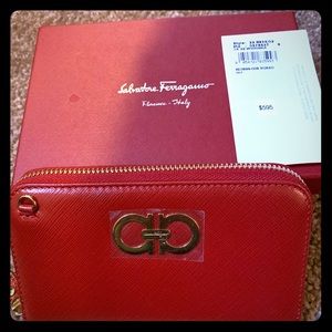 Ferragamo Wallet Brand New With Tags Red Womens